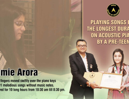 India Book of Records | Longest Duration playing Acoustic Piano by a Pre-Teen